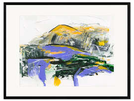 Gerahmter Kunstdruck Stiller Berg V