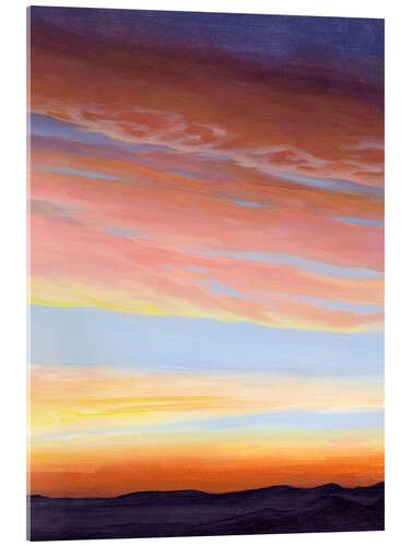 Acrylic print Twilight in Flames