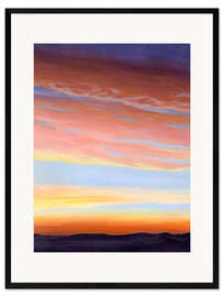 Framed art print Twilight in Flames