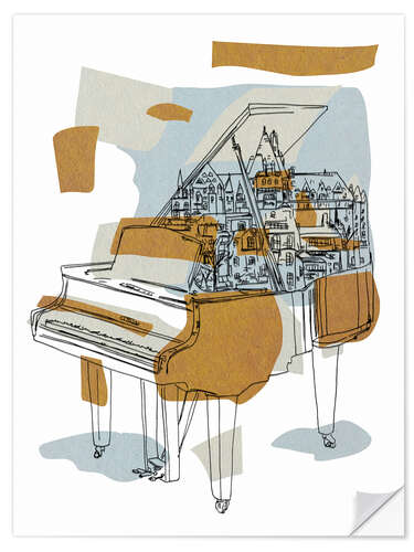 Wall sticker Rehearsal at the Piano