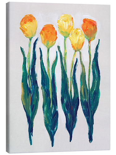 Canvas print Tulips in a Row I