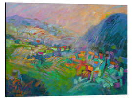 Magnettafel Eingebettet in die Berge