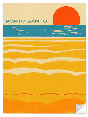 Selvklebende plakat Summer Abroad - Porto Santo