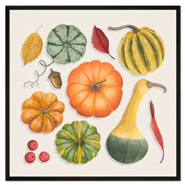 Gerahmter Kunstdruck Reiche Ernte im Herbst I