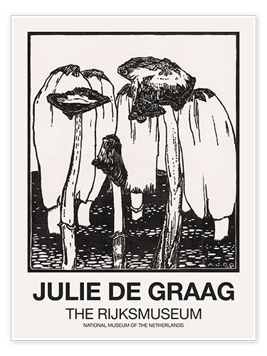 Poster Ink Mushrooms – Rijksmuseum