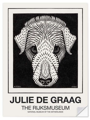 Selvklebende plakat The Dog's Head – Rijksmuseum