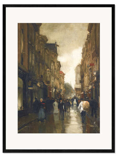 Framed art print Downtown Amsterdam