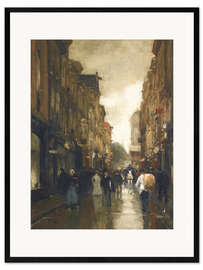 Framed art print Downtown Amsterdam