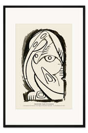 Gerahmter Kunstdruck Abstract Female Nude, No. 2