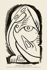 Magnettafel Abstract Female Nude, No. 2