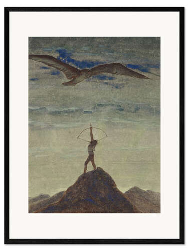 Plakat artystyczny premium w ramie The Sign of Sagittarius – From the Cycle Zodiac