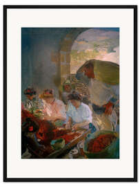 Gerahmter Kunstdruck Rosinenherstellung in Jávea