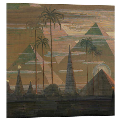 Tableau en verre acrylique Andante – Sonata of the Pyramids