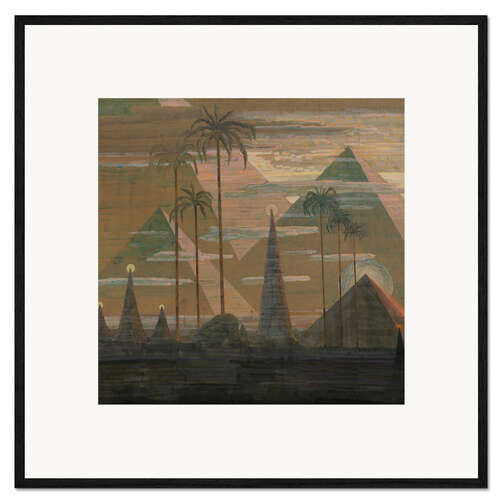 Impression artistique encadrée Andante – Sonata of the Pyramids