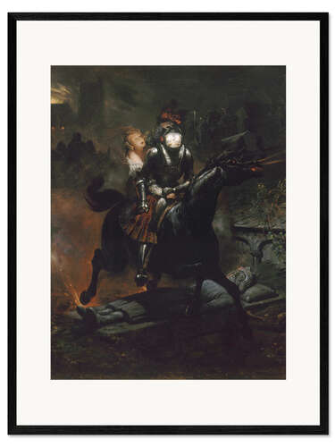 Kehystetty taidepainatus The Ballad of Lenore – The Dead Travel Fast