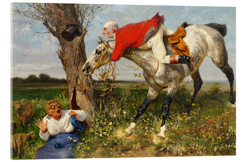 Obraz na szkle akrylowym An Accidental Meeting, 1869
