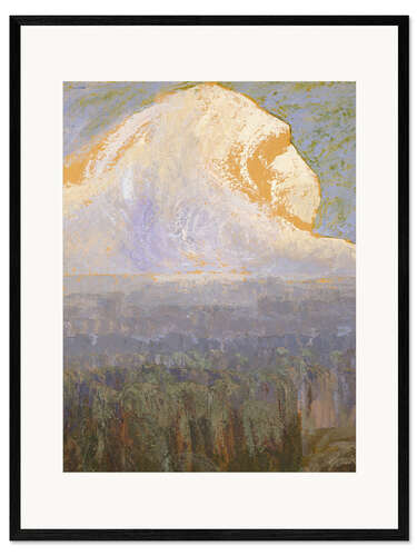 Impresión de arte enmarcada Montaña