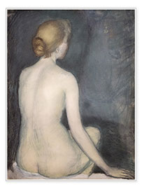 Wall print  Nude Woman, rear View, facing Right - Maurice Denis