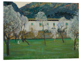 Akryylilasitaulu White Farmhouse in Bunyola, Mallorca