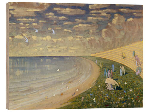 Wood print Angels Paradise