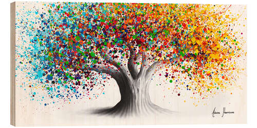 Wood print Bright Collective Tree