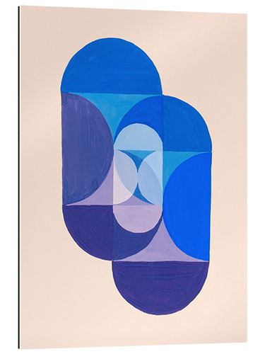 Quadro em plexi-alumínio Key Blue - The Mathematical Basis of the Arts