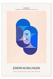 Wall print  Key Blue - The Mathematical Basis of the Arts, 1934 - Joseph Schillinger
