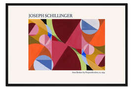 Gerahmter Kunstdruck Gebrochene Fläche durch Senkrechte, 1934