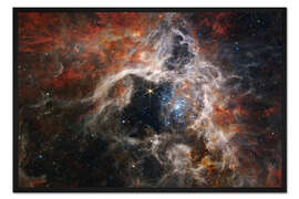 Gerahmter Kunstdruck Tarantelnebel, James Webb Teleskop, 2022
