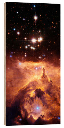 Quadro de madeira Star Cluster Pismis 24 Above the Nebula NGC 6357, HST, 2007