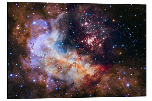 Aluminium print Westerlund 2 Cluster and Nebula, Hubble Space Telescope, 2022