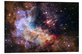 Foam board print Westerlund 2 Cluster and Nebula, Hubble Space Telescope, 2022