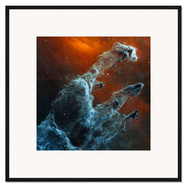 Framed art print Pillars of Creation, James Webb Space Telescope, 2022