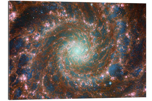 Gallery print Phantom Galaxy, JWST and HST, 2022