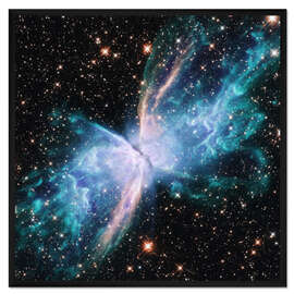 Gerahmter Kunstdruck Schmetterlingsnebel, Hubble-Weltraumteleskop, 2022