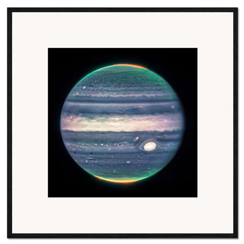Ingelijste kunstdruk Jupiter, James Webb Telescope, 2022