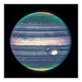 Veggbilde  Jupiter, James Webb Telescope, 2022 - NASA