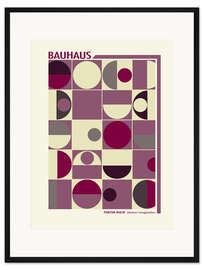 Gerahmter Kunstdruck Bauhaus - Panton Malve