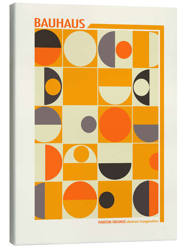 Canvas print Bauhaus - Panton Orange