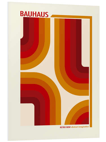 Foam board print Bauhaus - Retro Bow