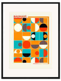 Gerahmter Kunstdruck Bauhaus - Panton Pop