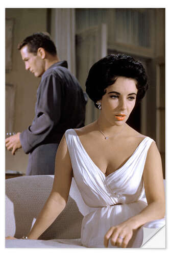 Naklejka na ścianę Elizabeth Taylor, 1958