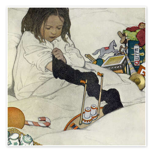 Poster Opening the Christmas Stocking, 1902