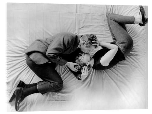 Akrylglastavla Paul Newman and Joanne Woodward in "A New Kind of Love", 1963