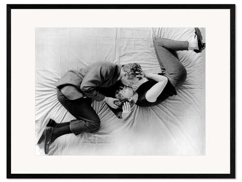 Impressão artística com moldura Paul Newman and Joanne Woodward in "A New Kind of Love", 1963