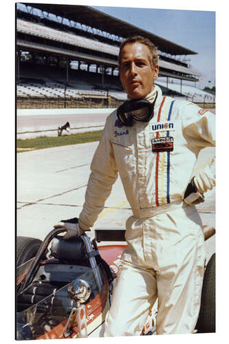 Aluminiumsbilde Paul Newman in the Film "Winning", 1969