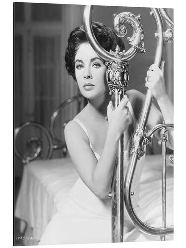 Aluminiumtavla Elizabeth Taylor in "Cat On A Hot Tin Roof", 1958