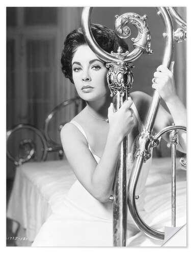 Naklejka na ścianę Elizabeth Taylor in "Cat On A Hot Tin Roof", 1958