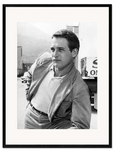 Kunsttryk i ramme Actor Paul Newman, ca.1950