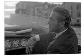 PVC-taulu Paul Newman, Portrayed During a Trip on a Water Taxi, Venice, 1963